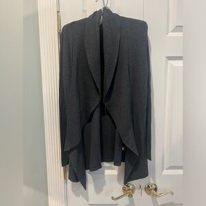 White House Black Market Sweater Dark Gray Size Medium Fly Away Front